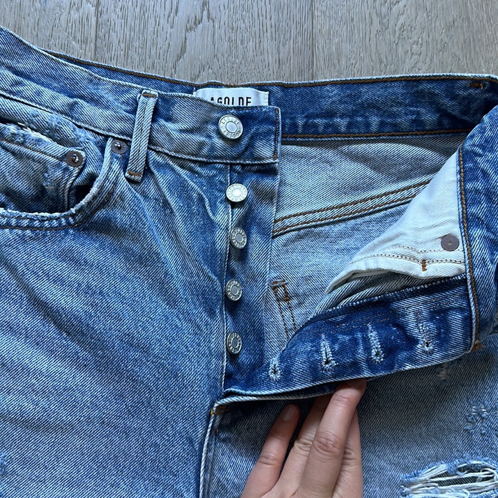 EUC Agolde Jaden shorts in surreal size 24 - Picture 3 of 13